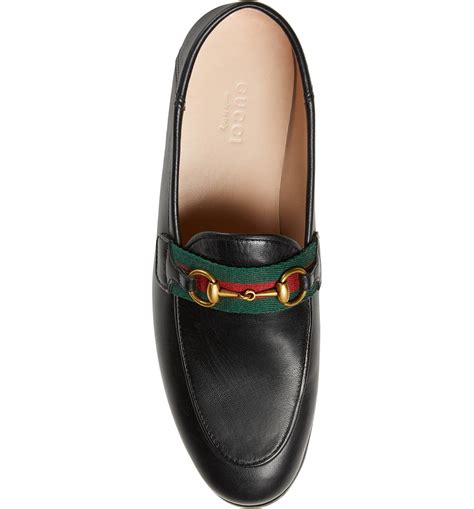 Gucci Brixton Horsebit & Web Convertible Loafer (Women)